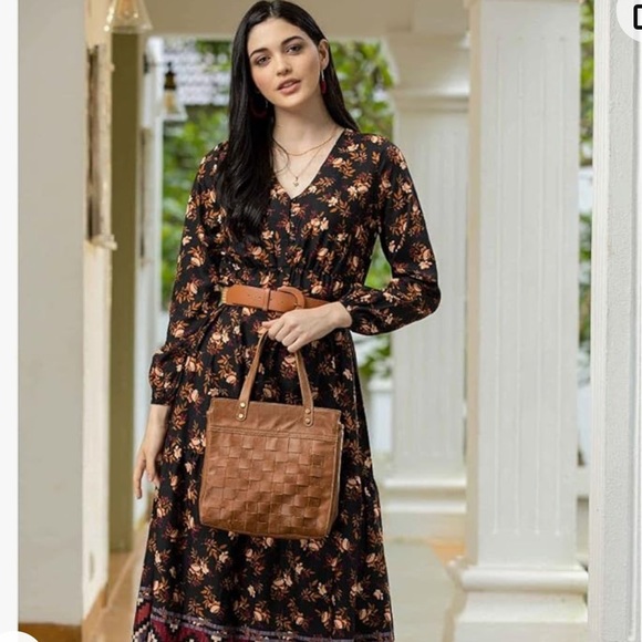 Myra Bag Basket Weave Leather Purse NWT - Picture 2 of 6